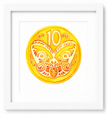 Ten Cent Coin Limited Edition Print