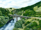 Manawatu Gorge- Bridge Limited Edition Print